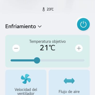 Aplicación para controlar el aire acondicionado con el teléfono móvil mediante Wi-Fi